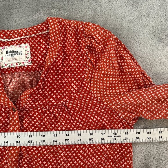 Anthropologie Holding Horses Rustic Pavin Button Down Tunic Women's XS - Picture 6 of 9